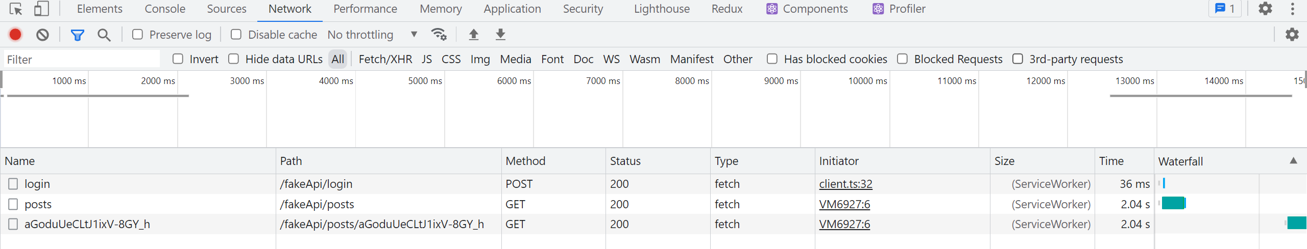 RTK Query network requests